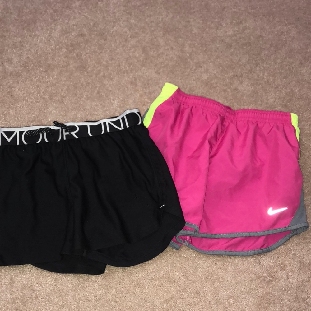 Athletic running shorts (girls medium)